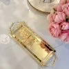 Gold Long Rectangular Metal Tray From The Hydrangea Collection -Home Essentials Shop image 0879828f 3a76 496d b731 cc8b0d3dbefb new 1