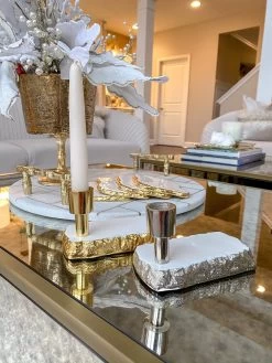 White Enameled Metal Candle Holder (2 Colors) -Home Essentials Shop image 09a7f25d 0e53 4fe4 a3da 60cad67cde81 new