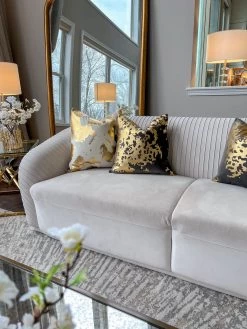 Elise Charcoal Gold Pillow - 20" X 20" -Home Essentials Shop image 0e8469e8 56d0 45e3 85f8 7006e2884ff3 new