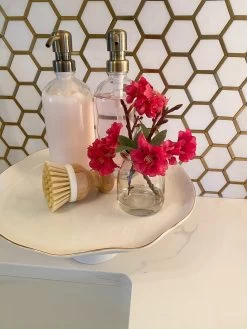 Small Cherry Blossom In Glass Jar (3 Colors)