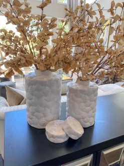 Patterned White Jar With Lid (2 Sizes) -Home Essentials Shop image 145444bb 5090 4f58 b44a e81abf3821a8 new