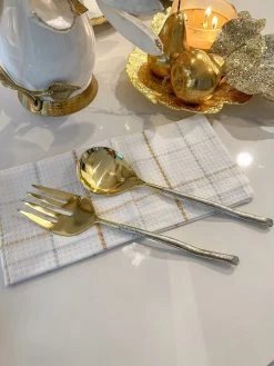 Gold And Silver Serving Spoons