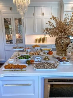 Oblong White Ceramic Bowl With Gold Leaf Details -Home Essentials Shop image 14e904cf 82c5 46f9 be72 f6070d39c0a0 new