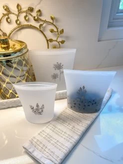 Wild Flower Silicone Reusable Bags (Set Of 3)