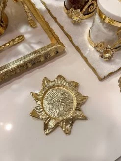 Gold Sunflower Coaster