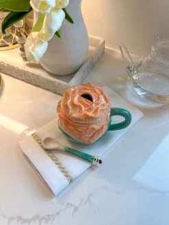 Rose Shape With Mug With Lid And Spoon -Home Essentials Shop image 1b4cd2e7 d78c 4160 ab38 ee81785b64f7 new