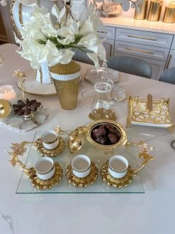 Gold Metal Dish From The Celine Flower Collection (2 Sizes) -Home Essentials Shop image 1b5b5a47 7279 400d 9711 c79ac12652e8 new