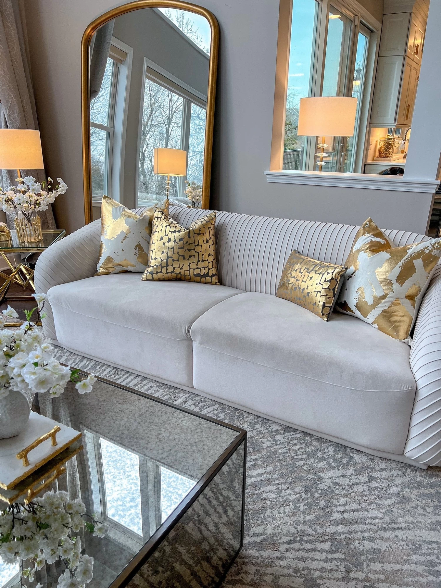 Becca Charcoal Gold Pillow - 20" X 20" 5 Becca Charcoal Gold Pillow - 20" X 20" - Image 3