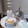 Round Marble Bowl W/ Gold Metal Base -Home Essentials Shop image 257ed776 351e 48c4 b775 f454092f5f76 new 1