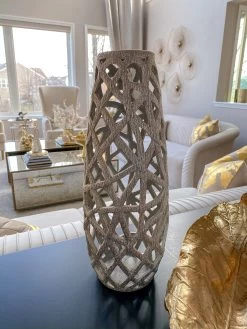 Champagne Ceramic Cut-Out Vase -Home Essentials Shop image 26e8922b 6038 496e 9a6f 49e87b442702 1