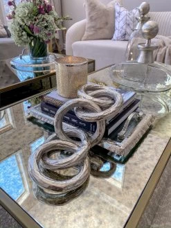 Glass Rectangle Tray With Silver Handles And Ruffled Edge -Home Essentials Shop image 2f19d462 e181 4eb0 9573 77f1e098bf87 new
