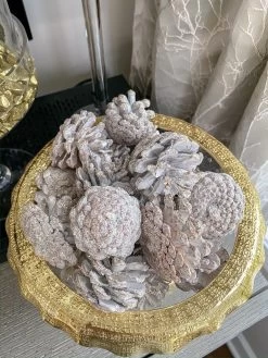 White Decorative Pine Cones Box -Home Essentials Shop image 322a369c 3f85 4c11 8369 7d67fa2a811b new