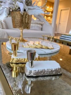 White Enameled Metal Candle Holder (2 Colors) -Home Essentials Shop image 35fdd359 b82f 45b5 94a3 63569e2e78d1 new