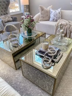 Glass Rectangle Tray With Silver Handles And Ruffled Edge -Home Essentials Shop image 3ae25185 e0ae 41d1 9e0d 2db6c23eb26d new 1