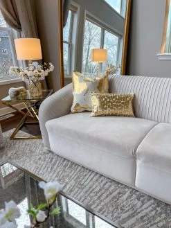 Becca Ivory And Gold Pillow - 14" X 20" -Home Essentials Shop image 3aef3248 5e6d 4fbd 9fe3 cb43f9730fbb new