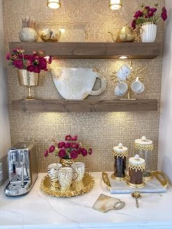 Gold Beaded Canisters W/ Marble Lid (3 Sizes) -Home Essentials Shop image 3f727216 d10d 4e58 9323 28b820bb7d17 new
