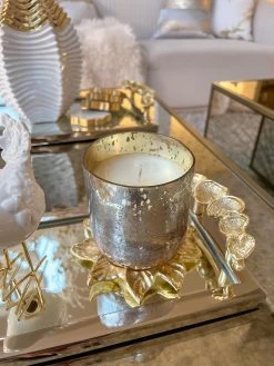 Large Radiant Glass Candle