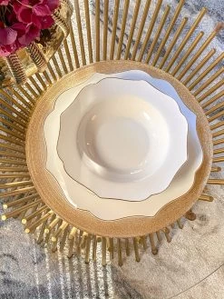 Gold Edge White 12 Piece Dining Set -Home Essentials Shop image 416439a4 2ab1 45df 9642 d0b32994aa26 new