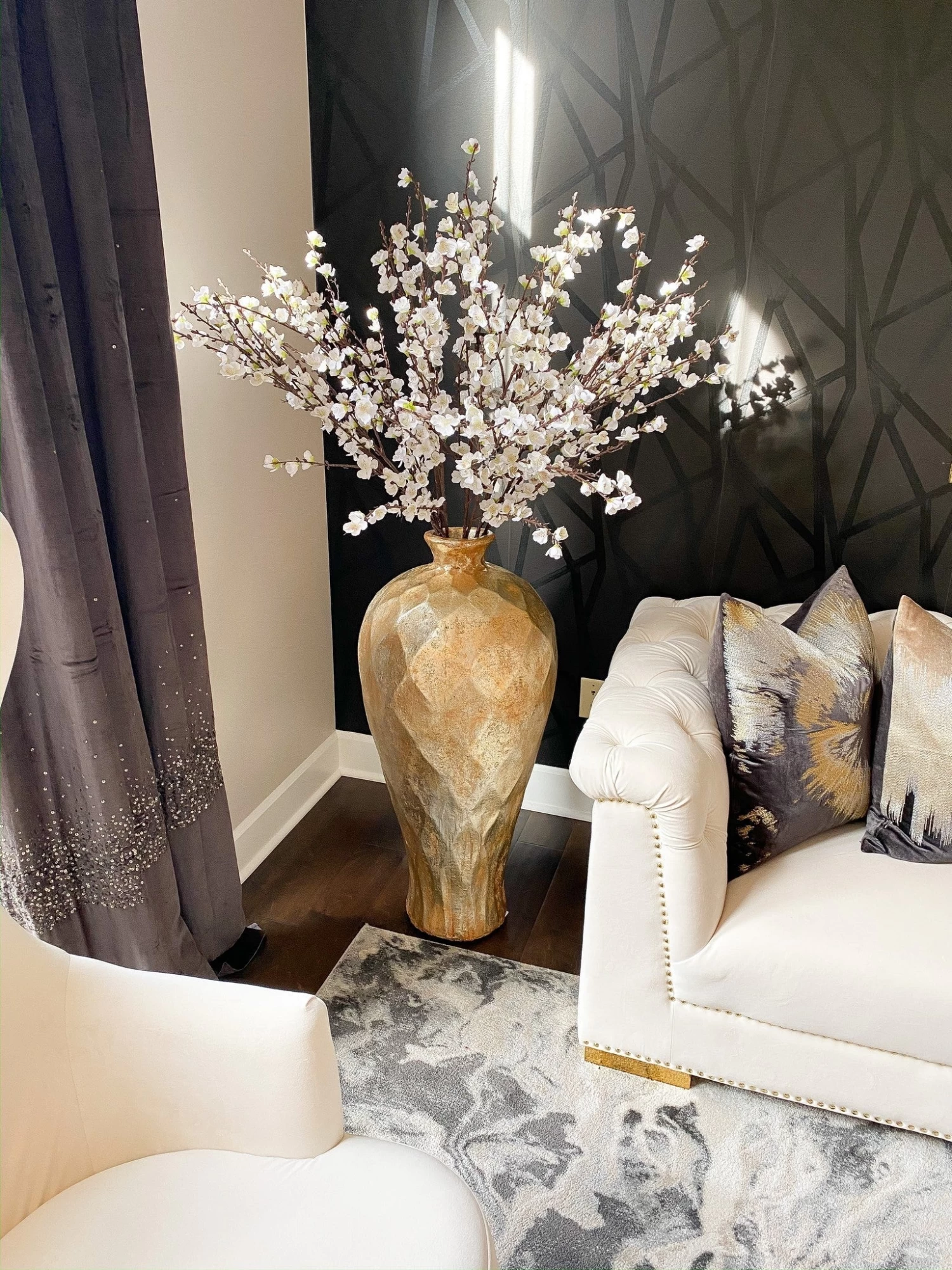 50" Tall Cherry Blossom Stem (2 Colors) 6 50" Tall Cherry Blossom Stem (2 Colors) - Image 4