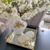 Square Mirrored Tray With Gold Flower Design -Home Essentials Shop image 528d16ba 2d4a 4075 978b e4fafc9db13b new 1
