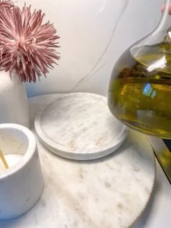 Glass Decanter With Round Marble Topper And Base -Home Essentials Shop image 54950f47 37fa 40b2 b507 cd07f0173ea3 new 1