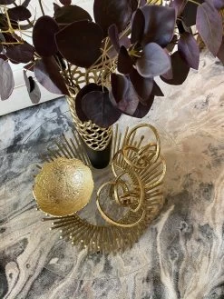 Gold Textured Abstract Sculpture (2 Sizes)