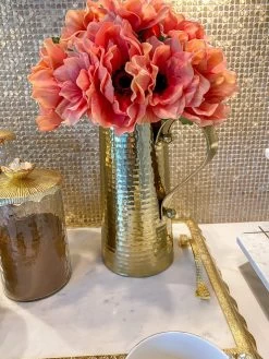 Gold Hammered Texture Pitcher (2 Sizes) -Home Essentials Shop image 5a2a8bd7 e26c 489e 80b5 594660945a60 new 1