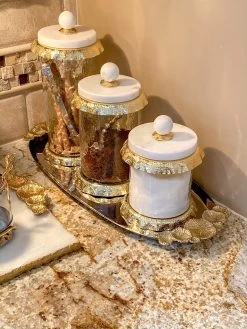 Silver Oval Tray With Gold Floral Handles -Home Essentials Shop image 5b75209e 98db 4579 9711 e4abb32121e2 new