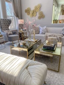 Basket W/ Gold Branch Handle -Home Essentials Shop image 5f58f4ad baea 4c2e a61d f75d0d3dd5f4 new