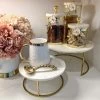 Set Of 2 Nesting Marble Cake Stands With Gold Metal Base -Home Essentials Shop image 707f6ac0 2769 43ca 84a5 500445d57018 new 1