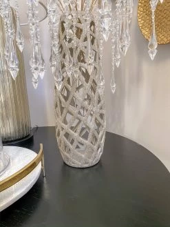 Champagne Ceramic Cut-Out Vase -Home Essentials Shop image 70c4034e 0ace 49f1 b66a eb31d8dbff91 1