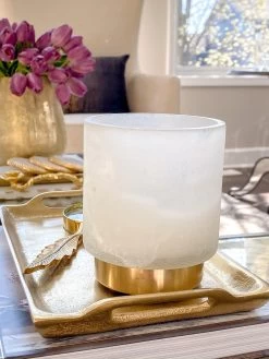 Vanilla/Gardenia Candle With Gold Detail (2 Scents)