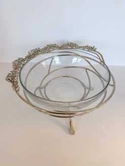 Jeweled Edge Bowl With Glass Insert (2 Colors) -Home Essentials Shop image 74a6532a 98a5 484e a72e c08068e8f9a4 new