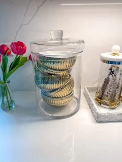 Large Clear Glass Jar