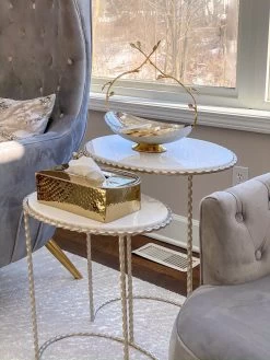 Basket W/ Gold Branch Handle -Home Essentials Shop image 80f5907b 91ba 4c3c 89be 3dfb4656580e new