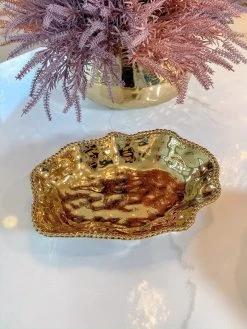 Gold Wavy Beaded Serving Bowl -Home Essentials Shop image 88e4737d aed0 4c18 af07 695cc7b75ece new