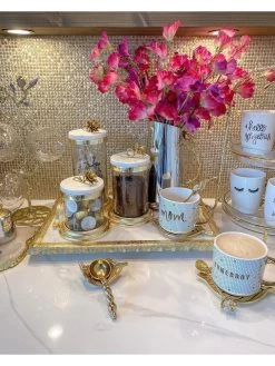 Gold Or Silver Canisters With Floral Lotus Lid (2 Colors) -Home Essentials Shop image 8bb99286 39aa 43f0 a34d 04ee539360eb new