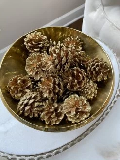 Decorative Gold Pinecones
