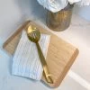 Matte Gold Slotted Serving Spoon