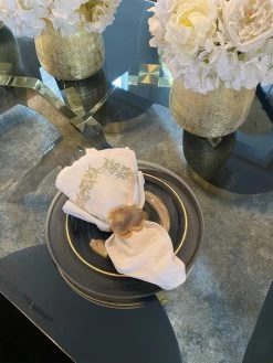 Set Of 4 Agate Napkin Rings (2 Colors)