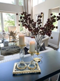 Glass Candle Holders With Gold Ruffle Detail (2 Sizes) 16 Glass Candle Holders With Gold Ruffle Detail (2 Sizes) -Home Essentials Shop image 9b8c42a3 545f 450f a7ba b8d1083df854 new