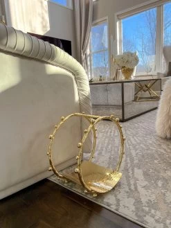 Gold Metal Magazine Rack Stud Design -Home Essentials Shop image 9e5c5cfc f240 4547 8868 52c6876c5ff0 new