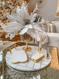 White Enameled Metal Candle Holder (2 Colors) -Home Essentials Shop image 9f00b89a a04b 4f1d 8558 01a0445f1d87 new