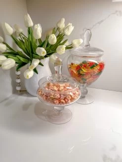 Glass Apothecary Jar With Lid (2 Sizes)