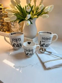 Family Bear Mug Set