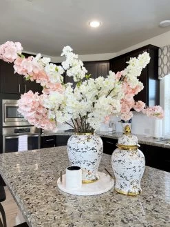 Gold & White Marble Print Ginger Jar "From Pops Of Color Home Collection" (2 Sizes) -Home Essentials Shop image ac5f42a6 d9e7 49d1 ad39 1ea316bb94ea new