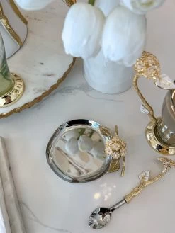 Gold & Silver Trivet/Coaster From The Hydrangea Collection -Home Essentials Shop image ac643e67 edb8 4b75 ad29 f60f4748d3ab new