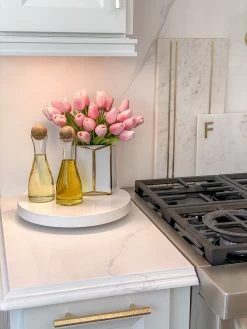 Glass Oil And Vinegar Dispensers With Wooden Stoppers (Set Of 2)