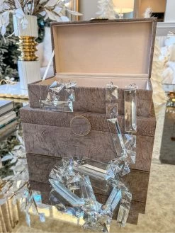 6' Square Crystal Garland