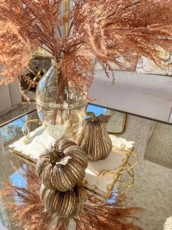 Resin Bronze And Gold Fall Decor (2 Styles)